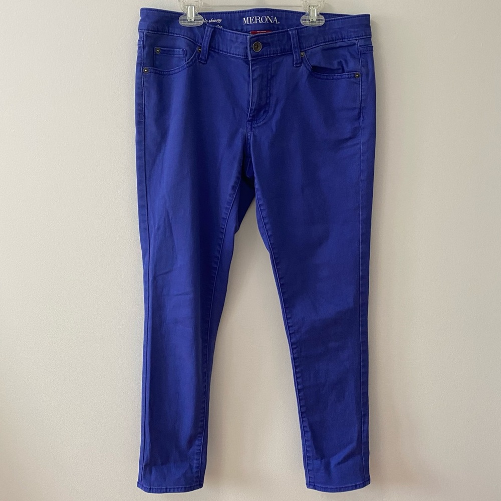MERONA BLUE SKINNY ANKLE JEANS